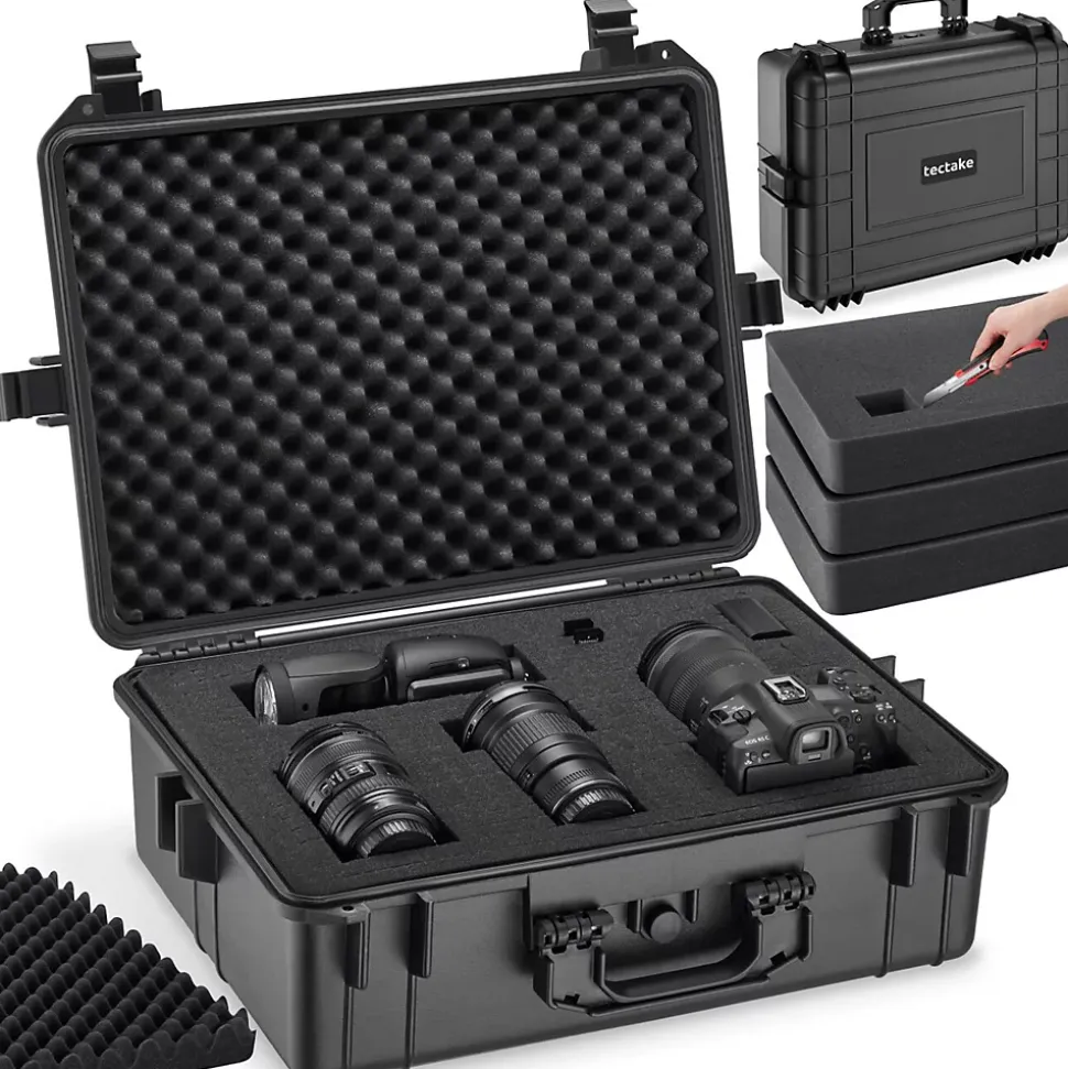 Valise de protection matériel photo en Coque dure robuste noir