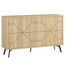 Venprodin Console Dune 123 cm Chêne