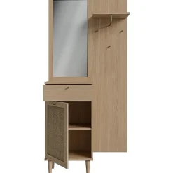 Vestiaire CALASETTA Chêne 1 porte 1 tiroir 90,4x41,4x198 cm