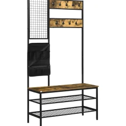 Vestiaire De Rangement - Brun Rustique, Robust - Mettre dans vestiaires