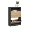 Vicco Anthracite/chêne doré 22x89.5cm avec 2 compartiments
