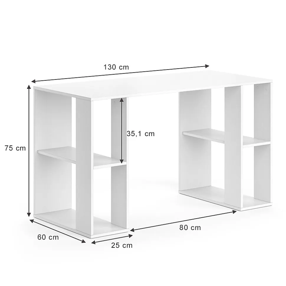 Vicco Bureau Blanc 130x60 cm