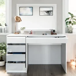 Vicco Coiffeuse Blanc 120cm