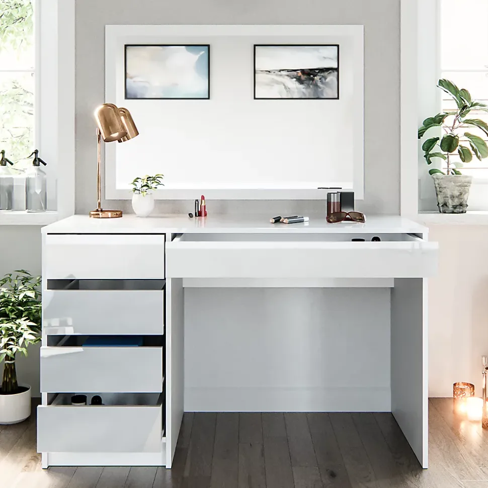 Vicco Coiffeuse Blanc 120cm