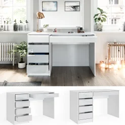Vicco Coiffeuse Blanc 120cm