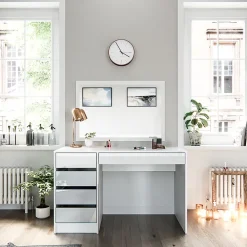 Vicco Coiffeuse Blanc 120cm