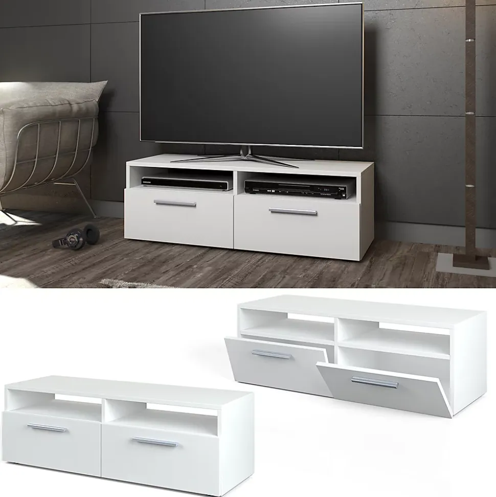 Vicco Meuble tv Blanc 95 x 38 cm