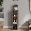 Vicco Armoire à chaussures Anthracite/chêne doré 21.6x80.1cm