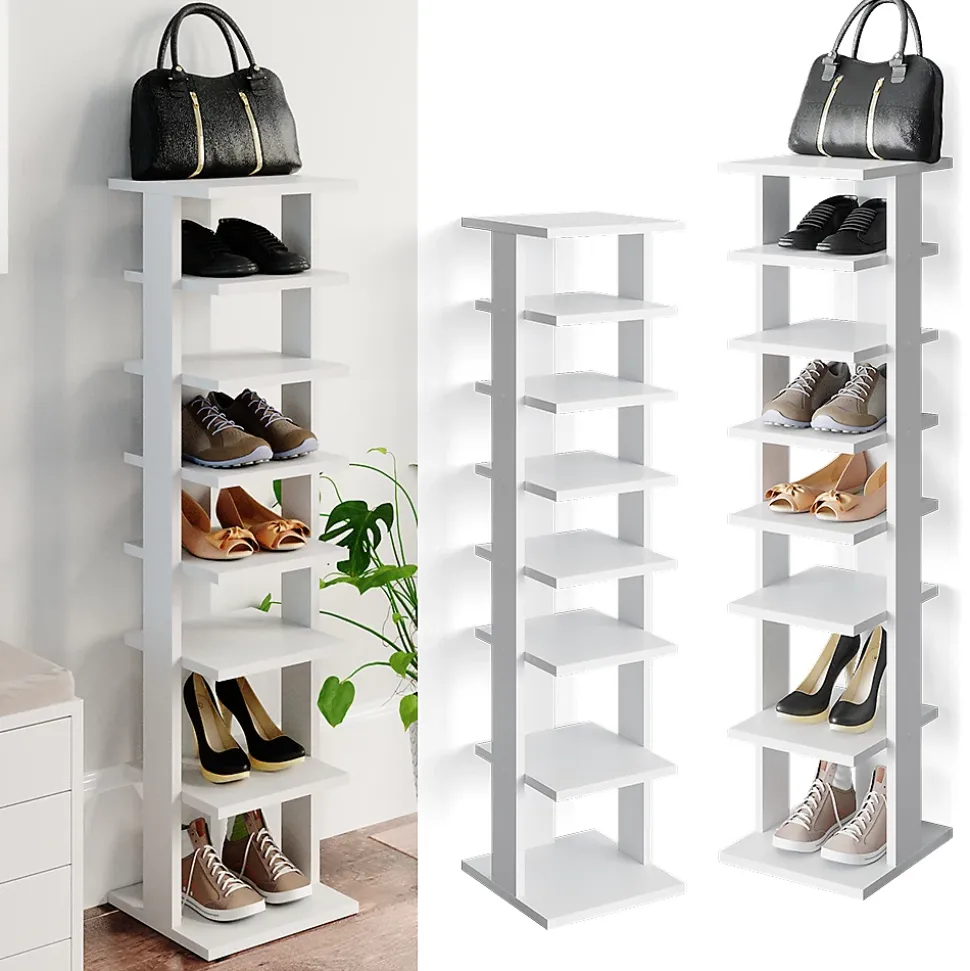 Vicco Armoire à chaussures Blanc 26.7x110cm