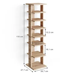 Vicco Armoire à chaussures Sonoma 26.7x110cm