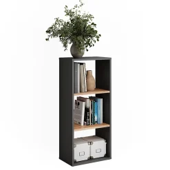 Vicco Armoire à chaussures Anthracite/chêne doré 40x90.5cm