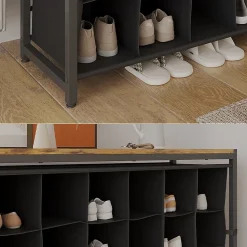 Vicco Armoire à chaussures Chêne rustique 100x54.5cm
