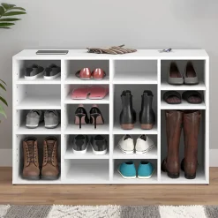 Vicco Armoire à chaussures Blanc 104x65.5cm