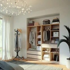 Vicco Armoire à vêtements Sonoma 200x200cm Lot de 2