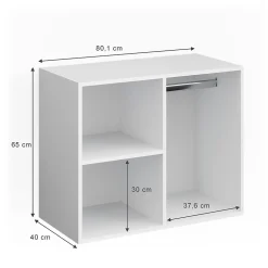 Vicco Armoire dappoint Blanc 80.1x65cm