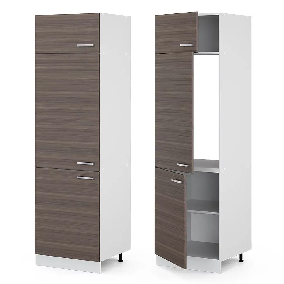 Vicco Armoire haute universelle Gris 60cm avec portes