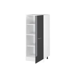 Vicco Armoire haute universelle Anthracite Haute brillance 60cm avec grande porte