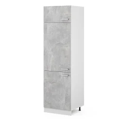 Vicco Armoire haute universelle Béton 60cm avec portes