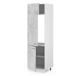 Vicco Armoire haute universelle Béton 60cm avec portes