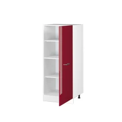 Vicco Armoire haute universelle Rouge bordeaux Haute brillance 60cm avec grande porte