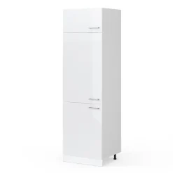 Vicco Armoire haute universelle Blanc Haute brillance 60cm avec portes
