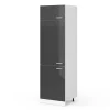 Vicco Armoire haute universelle Anthracite Haute brillance 60cm avec portes