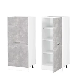 Vicco Armoire haute universelle Béton 60cm avec grande porte