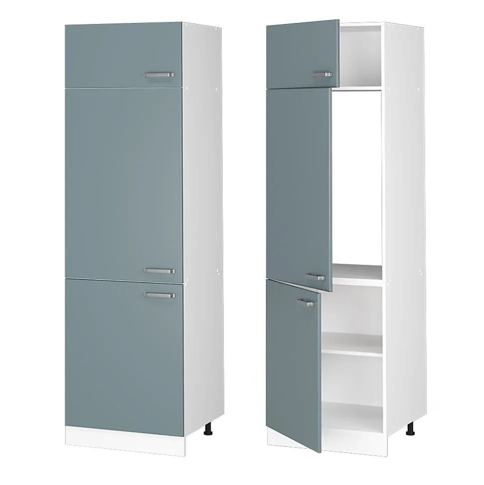 Vicco Armoire haute universelle Bleu-gris 60cm avec portes