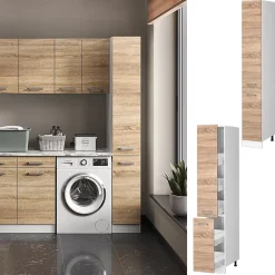 Vicco Armoire haute universelle Sonoma 30cm avec portes