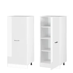 Vicco Armoire haute universelle Blanc Haute brillance 60cm avec grande porte