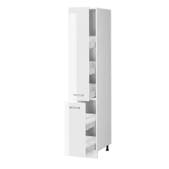 Vicco Armoire haute universelle Blanc Haute brillance 30cm avec portes