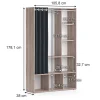 Vicco Armoire pour enfants Sonoma 38x178.1cm avec tringle à rideaux