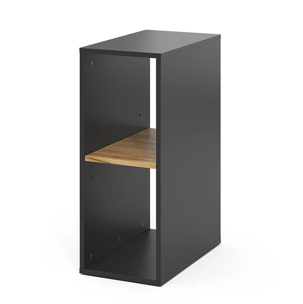 Vicco Armoire pour PC Anthracite/chêne doré 28.5x50cm ,2 compartiments
