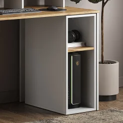 Vicco Armoire pour PC Chêne blanc/force de lor 28.5x50cm avec 2 compartiments ouverts