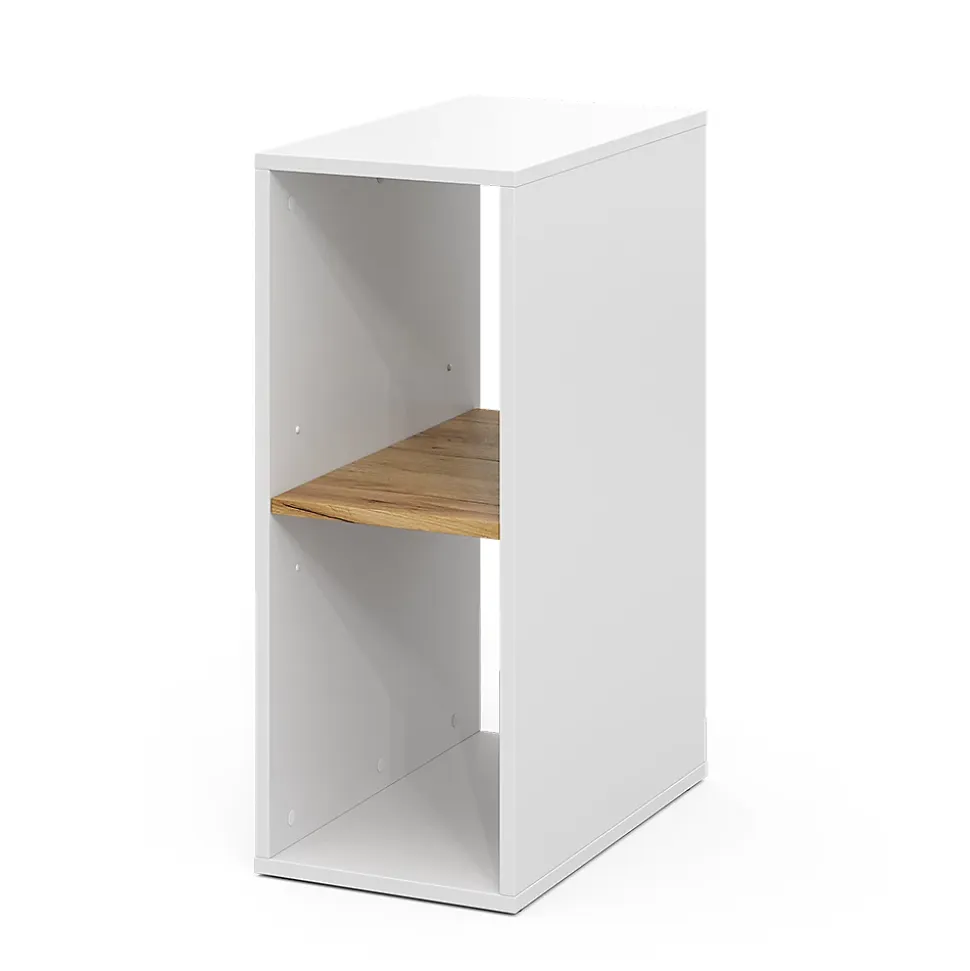 Vicco Armoire pour PC Chêne blanc/force de lor 28.5x50cm avec 2 compartiments ouverts