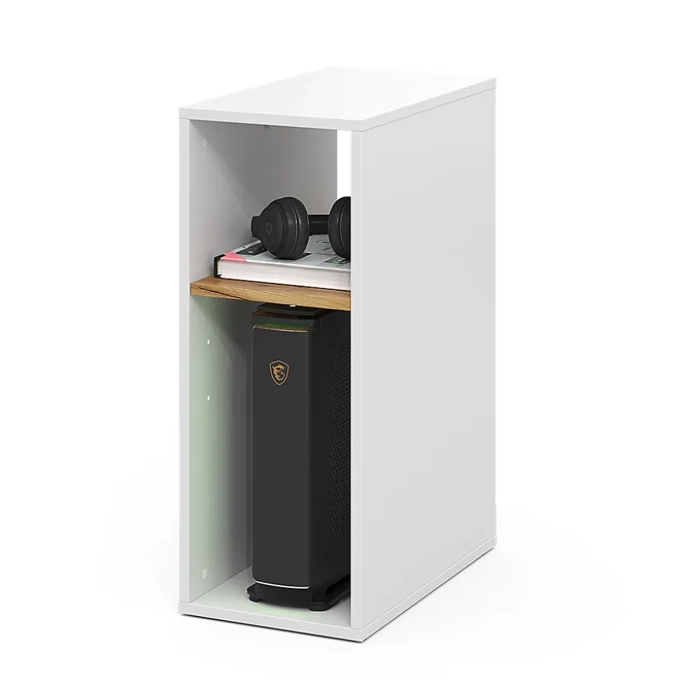 Vicco Armoire pour PC Chêne blanc/force de lor 28.5x50cm avec 2 compartiments ouverts