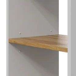 Vicco Armoire pour PC Chêne blanc/force de lor 28.5x50cm avec 2 compartiments ouverts