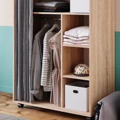 Vicco Armoire Sonoma 100x146.6cm avec roulettes