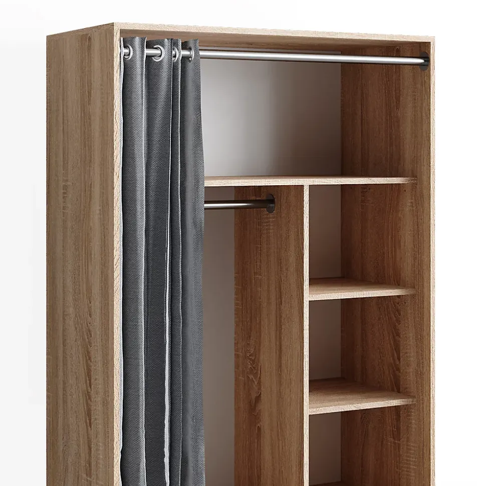 Vicco Armoire Sonoma 100x146.6cm avec roulettes