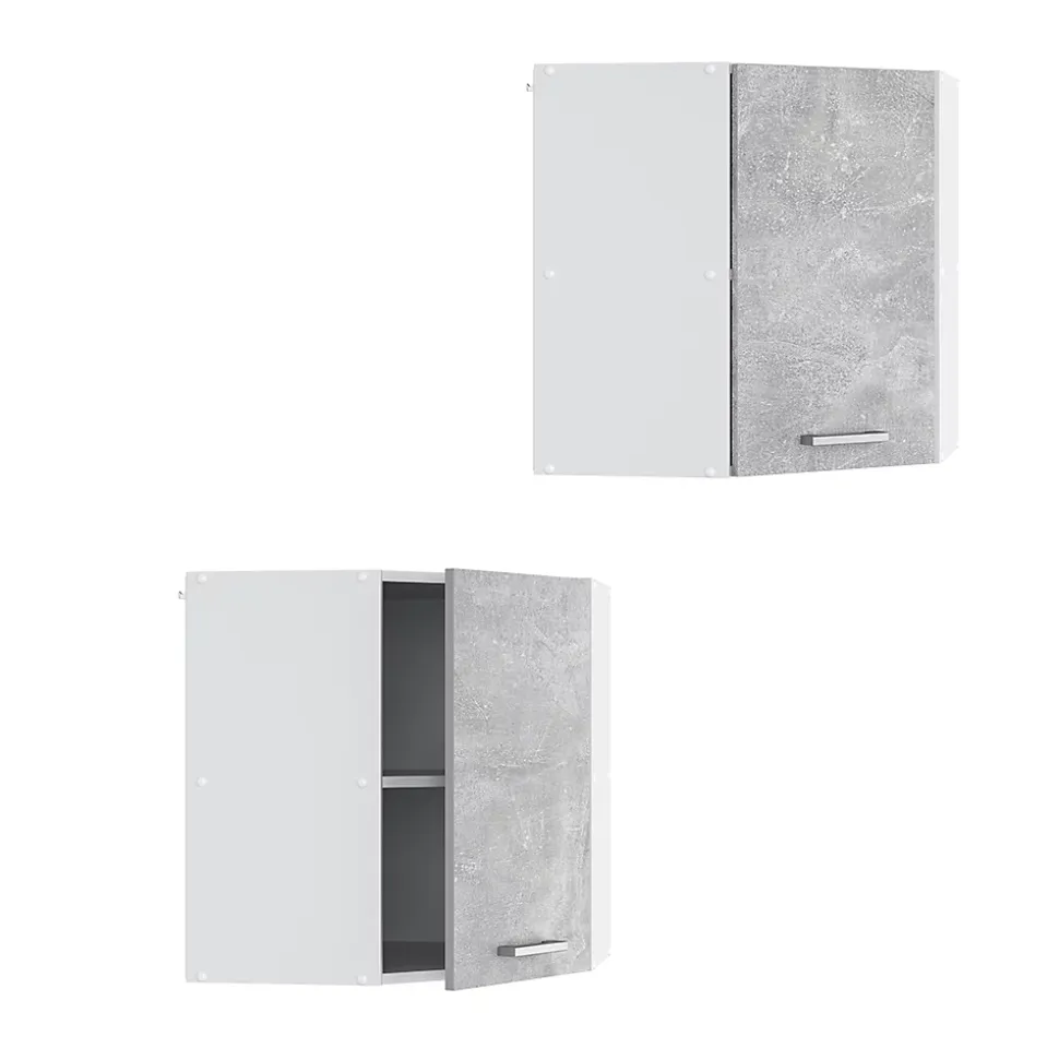 Vicco Armoire suspendue Béton 57cm armoire dangle suspendue avec porte