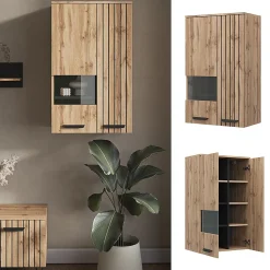 Vicco Armoire suspendue Marron 60.2cm avec 2 portes
