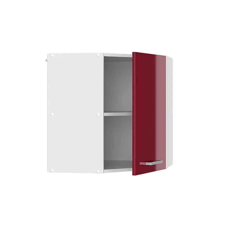 Vicco Armoire suspendue Rouge bordeaux Haute brillance 57cm armoire dangle suspendue avec porte