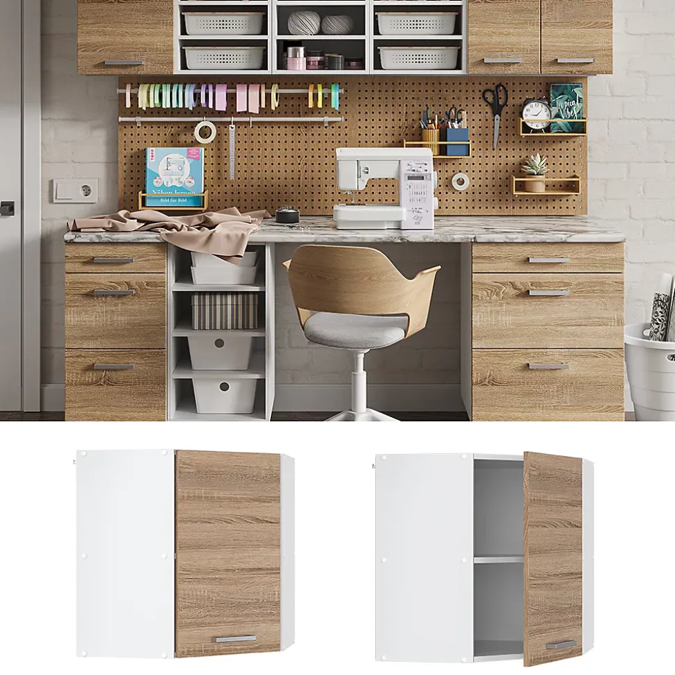 Vicco Armoire suspendue Sonoma 57cm armoire dangle suspendue avec porte