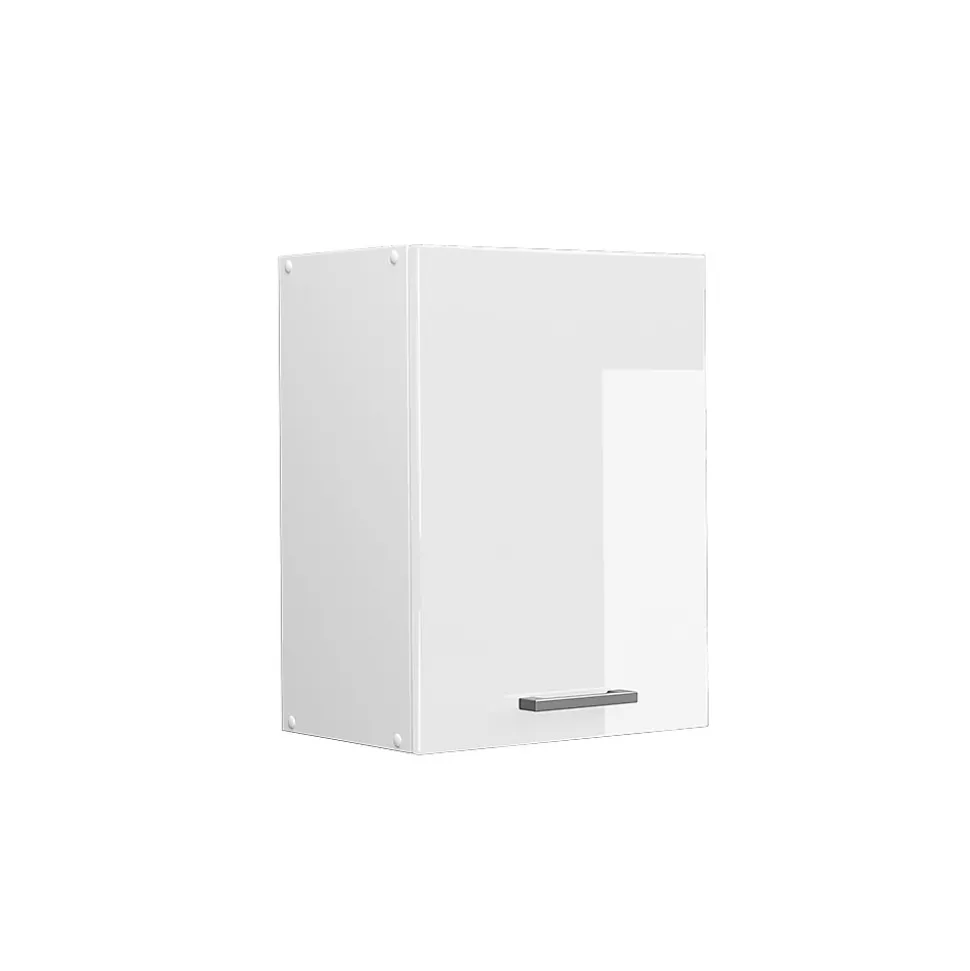 Vicco Armoire suspendue universelle Blanc Haute brillance 45cm avec porte