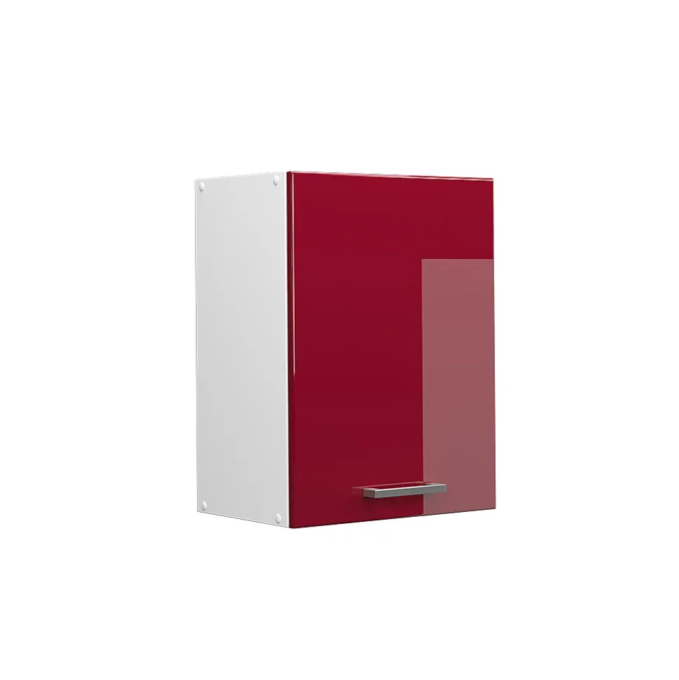 Vicco Armoire suspendue universelle Rouge bordeaux Haute brillance 45cm avec porte