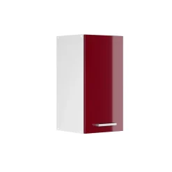 Vicco Armoire suspendue universelle Rouge bordeaux Haute brillance 30cm avec porte