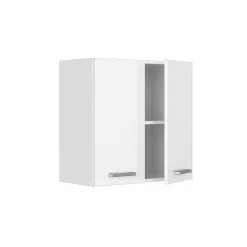 Vicco Armoire suspendue universelle Blanc Haute brillance 60cm avec portes