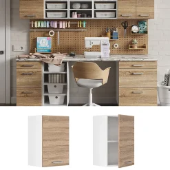 Vicco Armoire suspendue universelle Sonoma 40cm avec étagères ouvertes