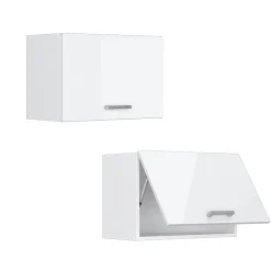 Vicco Armoire suspendue universelle Blanc Haute brillance 60cm avec porte dascenseur