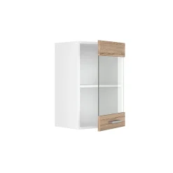 Vicco Armoire suspendue universelle Sonoma 40cm avec porte vitrée
